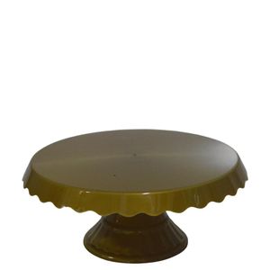 Boleira Slim de Polipropileno 22cm Dourado Miradinha (01 unidade)