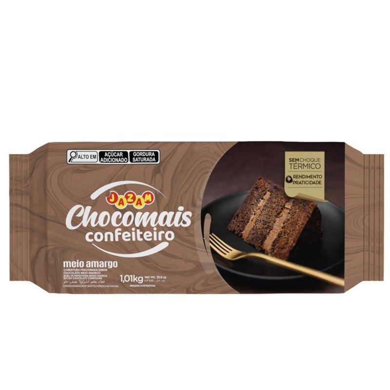 Cobertura-Fracionada-Sabor-Chocolate-Meio-Amargo-Chocomais-Confeiteiro-Jazam--1.01kg-