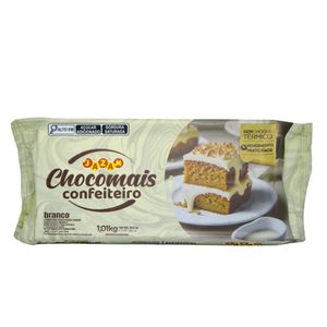 Cobertura Fracionada Sabor Chocolate Branco Chocomais Confeiteiro Jazam (1.01kg)