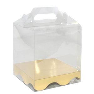 Maleta Cristal C/ Tampa Transparente 14x14x16cm Ref. C5232 Ideia (01 unidade)