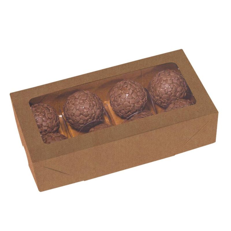 Caixa-de-Papel-Kraft-C--Visor-P--8-Doces-4x16x8cm-Ref.-C5018-Ideia--01-unidade-