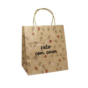 Sacola Eco (ECO PPQL) Amor Doce 24x22x15 cm Ref.: C3709 Ideia (1 unidade)