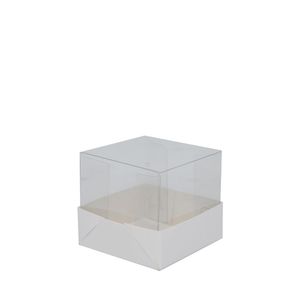 Caixa de Papel Branco C/ Tampa de Acetato Essencial Ref. C4828 Ideia (01 unidade)