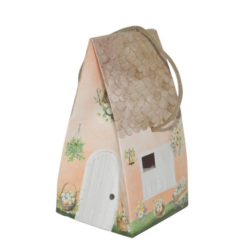 Caixa Casa C/ Alça Coelhinho Encantado 10x10x17cm Ref. C5410 Ideia (01 unidade)