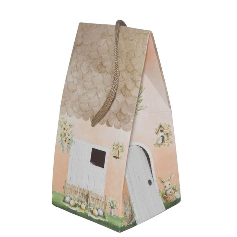 Caixa Casa C/ Alça Coelhinho Encantado 10x10x17cm Ref. C5410 Ideia (01 unidade)