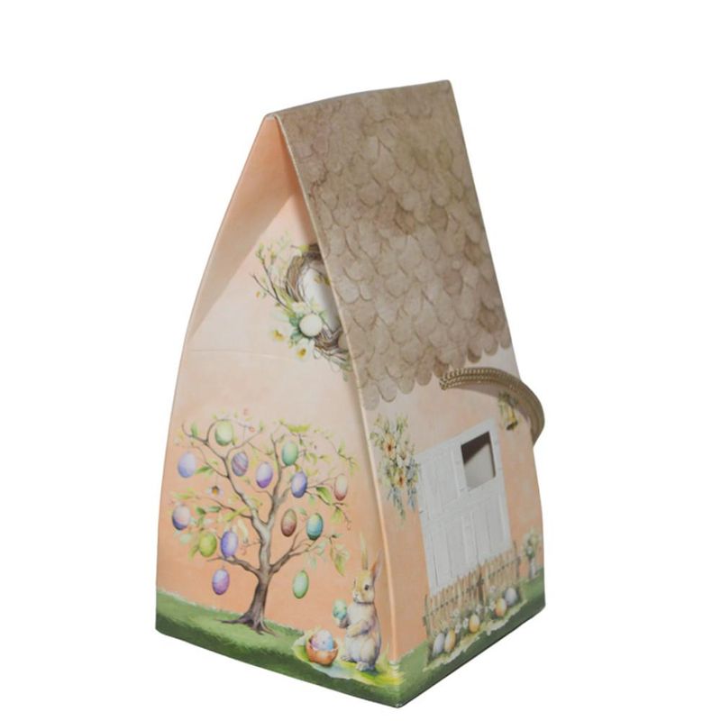 Caixa Casa C/ Alça Coelhinho Encantado 10x10x17cm Ref. C5410 Ideia (01 unidade)