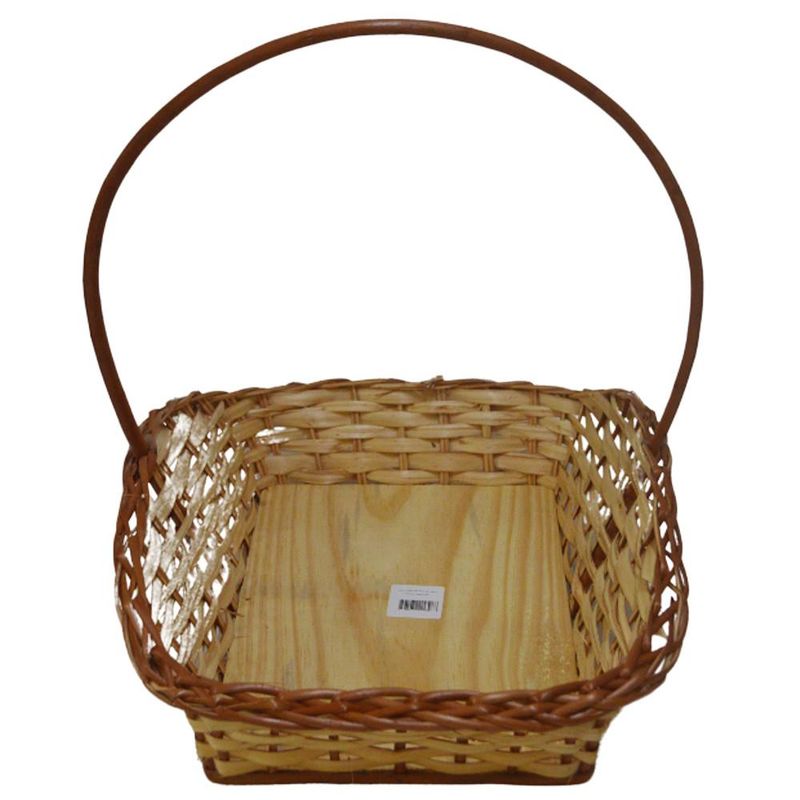 Cesta de Vime C/ Alça P/ Queijo e Vinho 3 37.5x44x44.5cm Ref. 358 Ornate Casa (01 unidade)