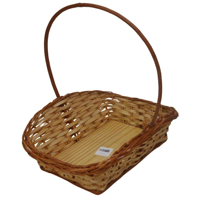 Cesta de Vime C/ Alça P/ Queijo e Vinho 2 32x40x44cm Ref. 357 Ornate Casa (01 unidade)