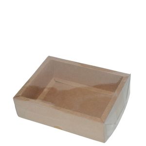 Caixa Alta C/ Moldura P/ 12 Doces Kraft 5x16x12cm Ref. C4643 Ideia (01 unidade)
