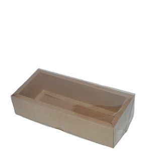 Caixa Alta C/ Moldura P/ 10 Doces Kraft 5x20x8cm Ref. C4642 Ideia (01 unidade)