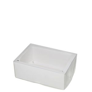 Caixa Alta C/ Moldura P/ 06 Doces Branco 5x12x8cm Ref. C4629 Ideia (01 unidade)