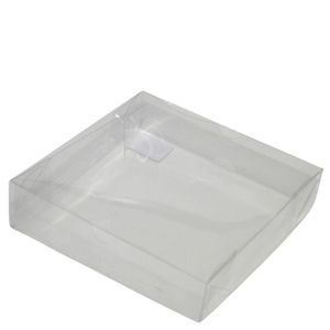 Caixa Cristal Básica Transparente P/ 16 Doces 4x16x16cm Ref. C5035 Ideia (01 unidade)