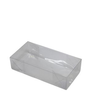 Caixa Cristal Básica Transparente P/ 8 Doces 16x8x4cm Ref. C5030 Ideia (01 unidade)