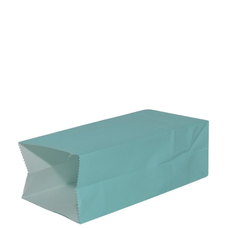 Saquinho de Papel Kraft Azul Turquesa 9x6x18cm Art Lille (24 unidades)