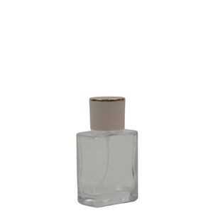 Frasco de Vidro Porta Perfume C/ Tampa e Válvula Spray Dourada 50ml Ref. BM362894 BM36 (01 unidade)