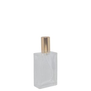 Frasco de Vidro Porta Perfume C/ Tampa e Válvula Spray Dourada 30ml Ref. BM362908 BM36 (01 unidade)
