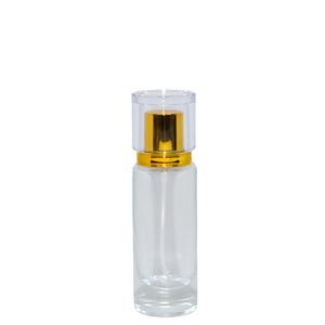 Frasco de Vidro Porta Perfume FD C/ Tampa e Válvula Spray Dourada 30ml Ref. BM362802 BM36 (01 unidade)
