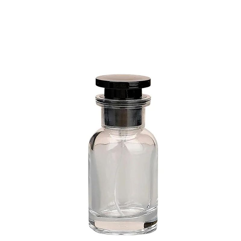 Frasco-de-Vidro-Porta-Perfume-Vuiton-FD-C--Tampa-e-Valvula-Spray-Preta-50ml-Ref.-BM362853-BM36--01-unidade-