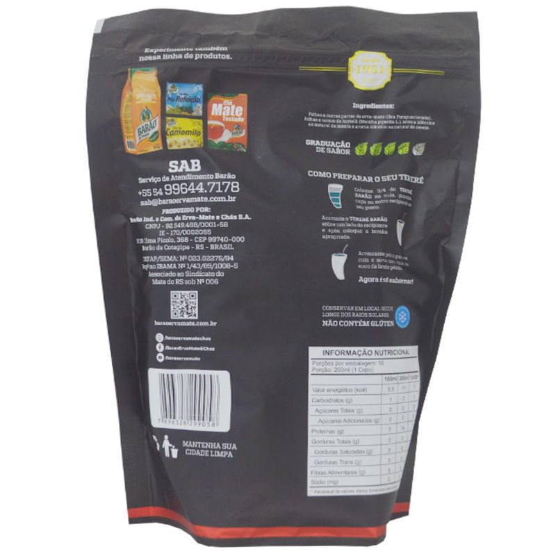 Composto-de-Erva-Mate-Terere-Sabor-Cereja-Ice-Barao--500-gramas-