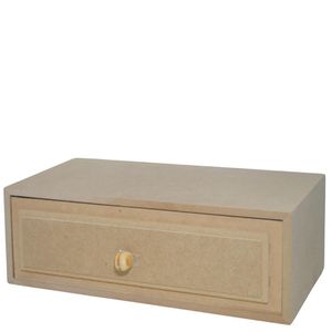 Caixa de MDF C/ 01 Gaveta 25x12.3x8.5cm Ref. LJ309 LJ Artesanatos (01 Unidade)