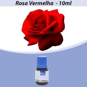 Essência Rosa Vermelha para Cosméticos e Sabonetes Linha Azul Irmãos Haluli (10ml)