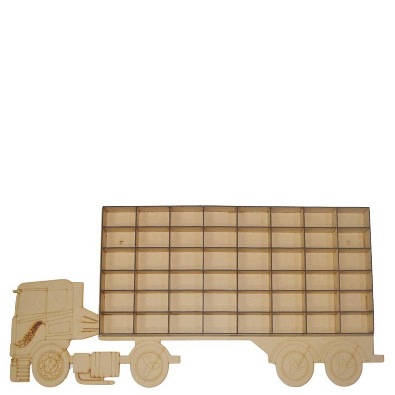 Caminhao-Expositor-de-MDF-P--Porta-48-Carrinhos-Hot-Wheels-Ref.-LJ125-LJ-Artesanatos--01-unidade-