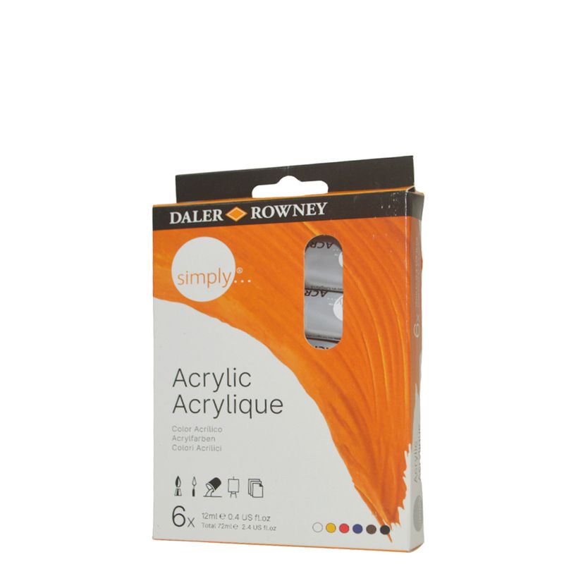 Tinta-Acrilica-Acrylic-Simply-12ml-Daler-Rowner--06-cores-