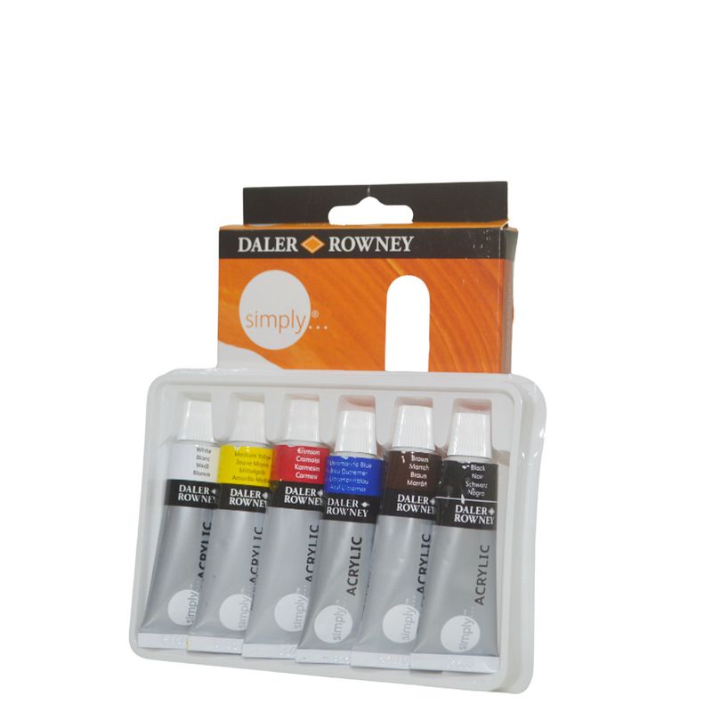 Tinta-Acrilica-Acrylic-Simply-12ml-Daler-Rowner--06-cores-