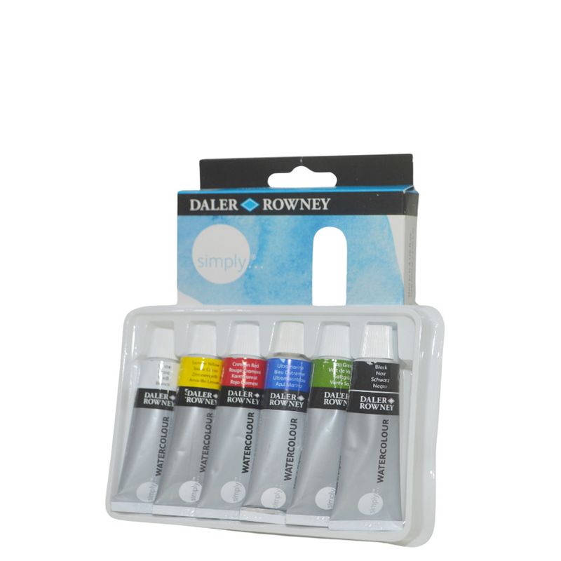 Watercolor-Aquarelle-Simply-12ml-Daler-Rowner--06-cores-