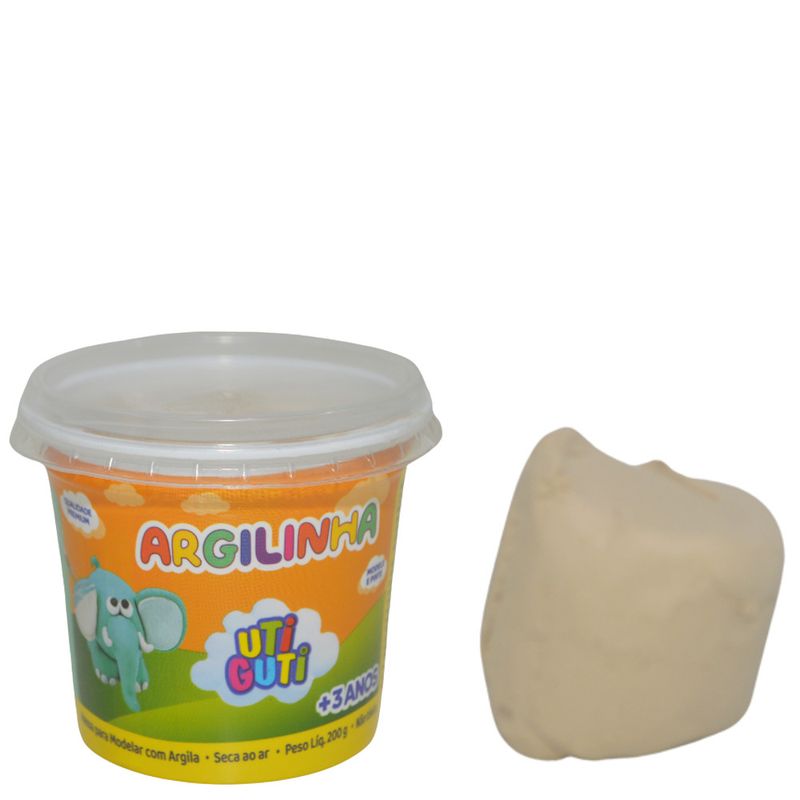 Argilinha Massa de Modelar C/ Argila Branca Ref. 187000 Utiguti Canson (200 gramas)