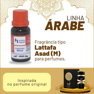 Essência LAT - Asad (M) P/ Perfumes Linha Árabe Irmãos Haluli (10ml)