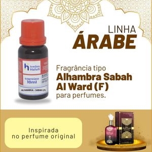 Essência Alhambra - Sabah (F) P/ Perfumes Linha Árabe Irmãos Haluli (10ml)
