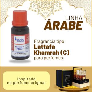 Essência LAT - KHAMRAH (C) P/ Perfumes Linha Árabe Irmãos Haluli (10ml)