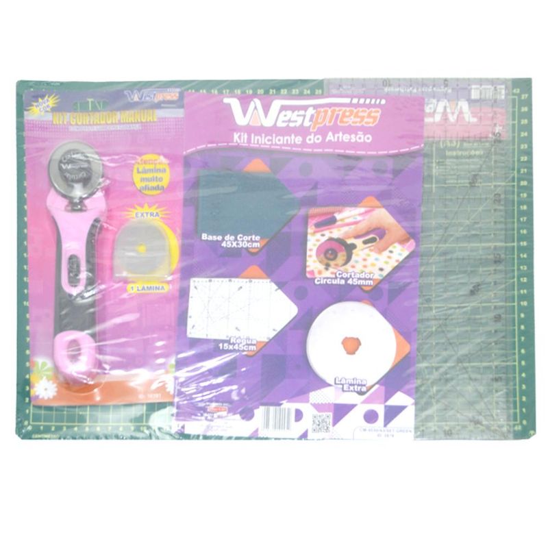 Kit-Iniciante-do-Artesao-C--Base-de-Corte---Cortador---Regua-Ref.-2878-Westpress--03-pecas-