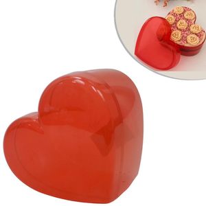 Caixa de Acrílico Cake Box Coração Vermelho C/ Tampa 750ml Ref. 416812 Blue Star (01 unidade)