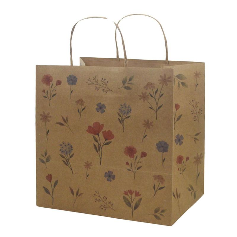 Sacola-de-Papel-P--Presente-Flores-do-Campo-Kraft-24x17x26cm-Ref.-C5469-Ideia--01-unidade-