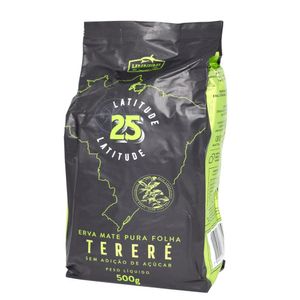 Erva-Mate Pura Folha Tereré Latitude 25 Laranjeiras (500 gramas) - VALIDADE: 01/07/2025