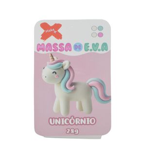 Massa de Eva P/ Artesanato Unicórnio Ref. 13052 28gr Make+ (04 cores)