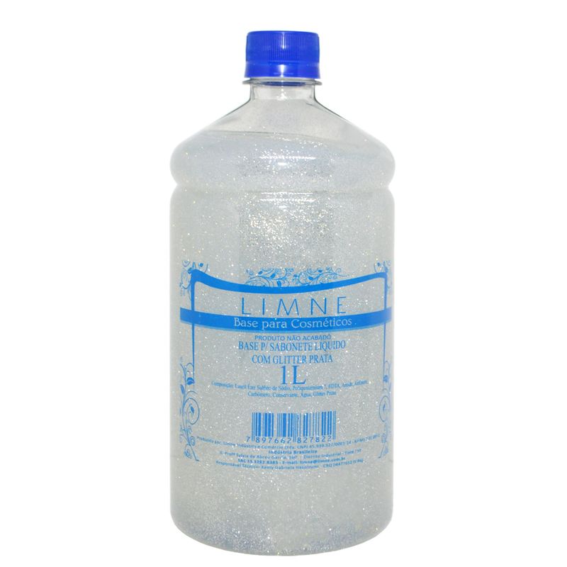 Base para Sabonete Líquido com Glitter Prata Limne (01 Litro)
