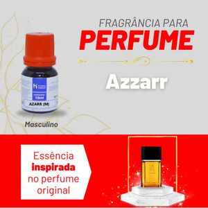 Essência Azzarr Masculino P/ Perfumes Linha Vermelha Irmãos Haluli (10ml)
