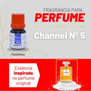 Essência Chann N.5 Feminino P/ Perfumes Linha Vermelha Irmãos Haluli (10ml)