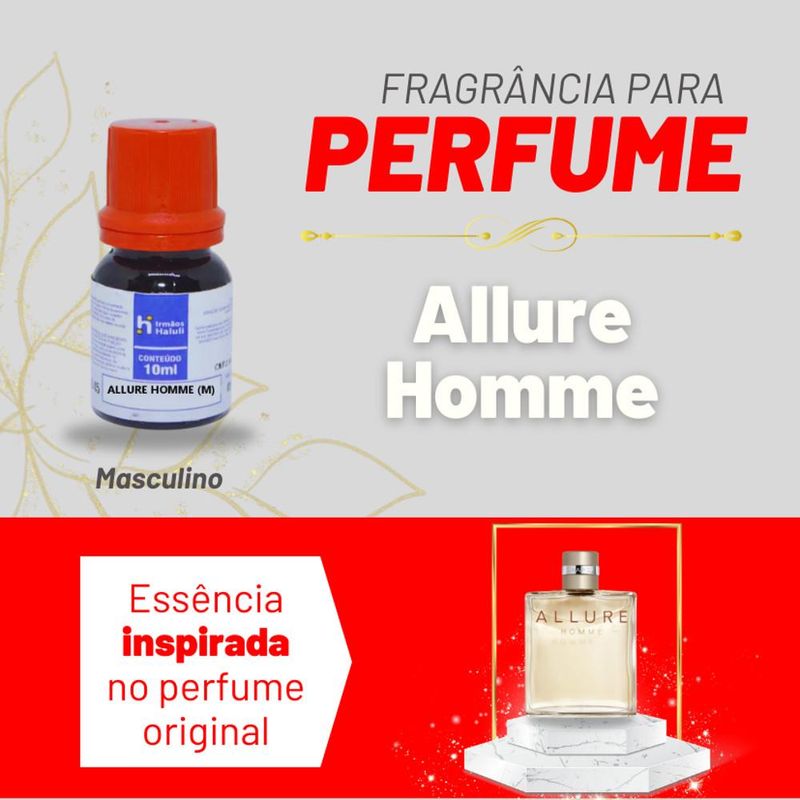 Essência Allure Homme Masculino P/ Perfumes Linha Vermelha Irmãos Haluli (10ml)