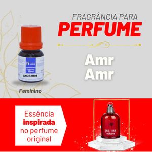 Essência Amr Amr Feminino P/ Perfumes Linha Vermelha Irmãos Haluli (10ml)