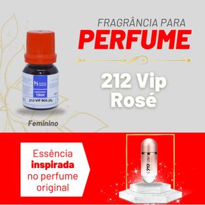 Essência 212 Vip Ros Feminino P/ Perfumes Linha Vermelha Irmãos Haluli (10ml)