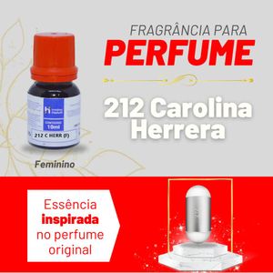 Essência 212 C Herr Feminino P/ Perfumes Linha Vermelha Irmãos Haluli (10ml)