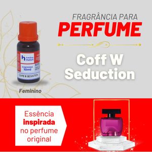 Essência Coffe W Seduction P/ Perfumes Linha Vermelha Irmãos Haluli (10ml)