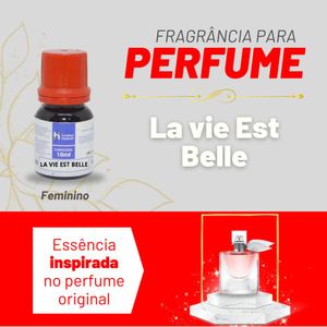Essência LA VIE EST BELLE Feminino P/ Perfumes Linha Vermelha Irmãos Haluli (10ml)