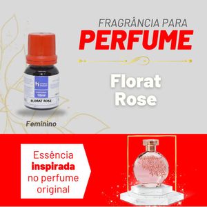 Essência Florat Rose Feminino P/ Perfumes Linha Vermelha Irmãos Haluli (10ml)