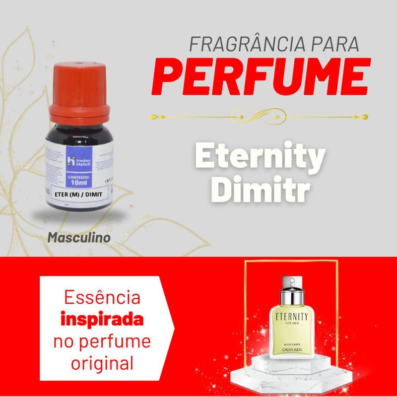 Essência Eter Masculino Dimit P/ Perfumes Linha Vermelha Irmãos Haluli (10ml)
