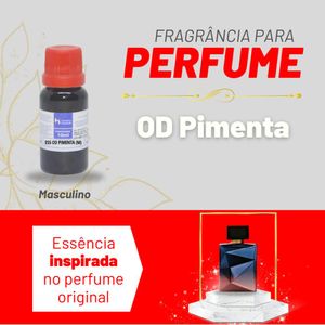Essência ESS OD Pimenta Masculino P/ Perfumes Linha Vermelha Irmãos Haluli (10ml)